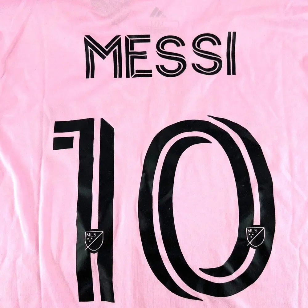 Adidas Men's True Pink Inter Miami CF Lionel Messi #10 Home Jersey Size M